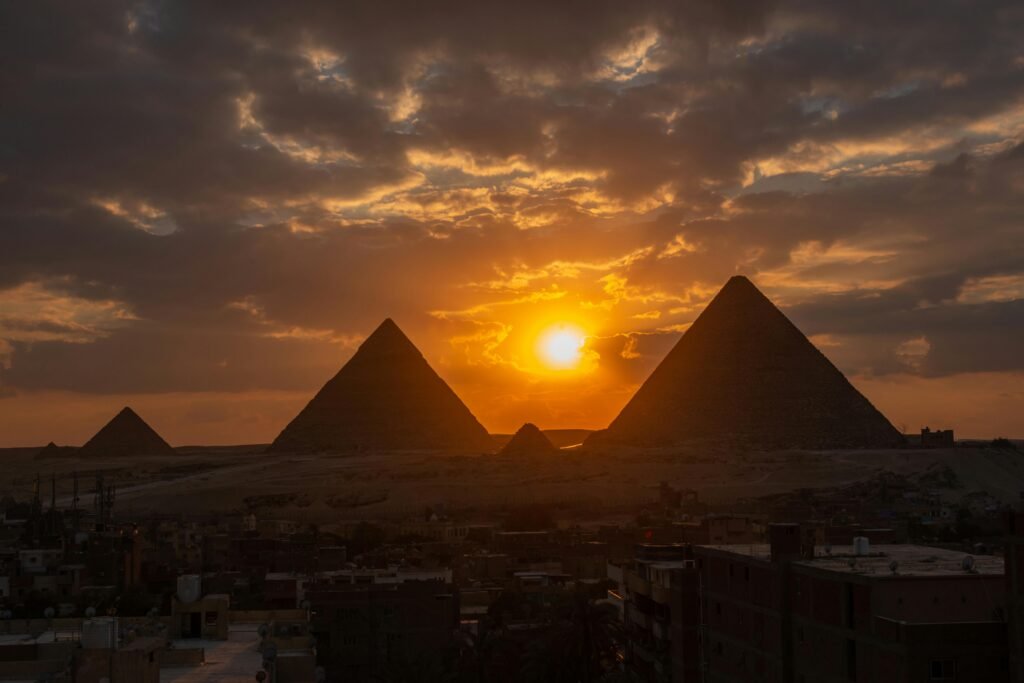 Pyramids Sunset