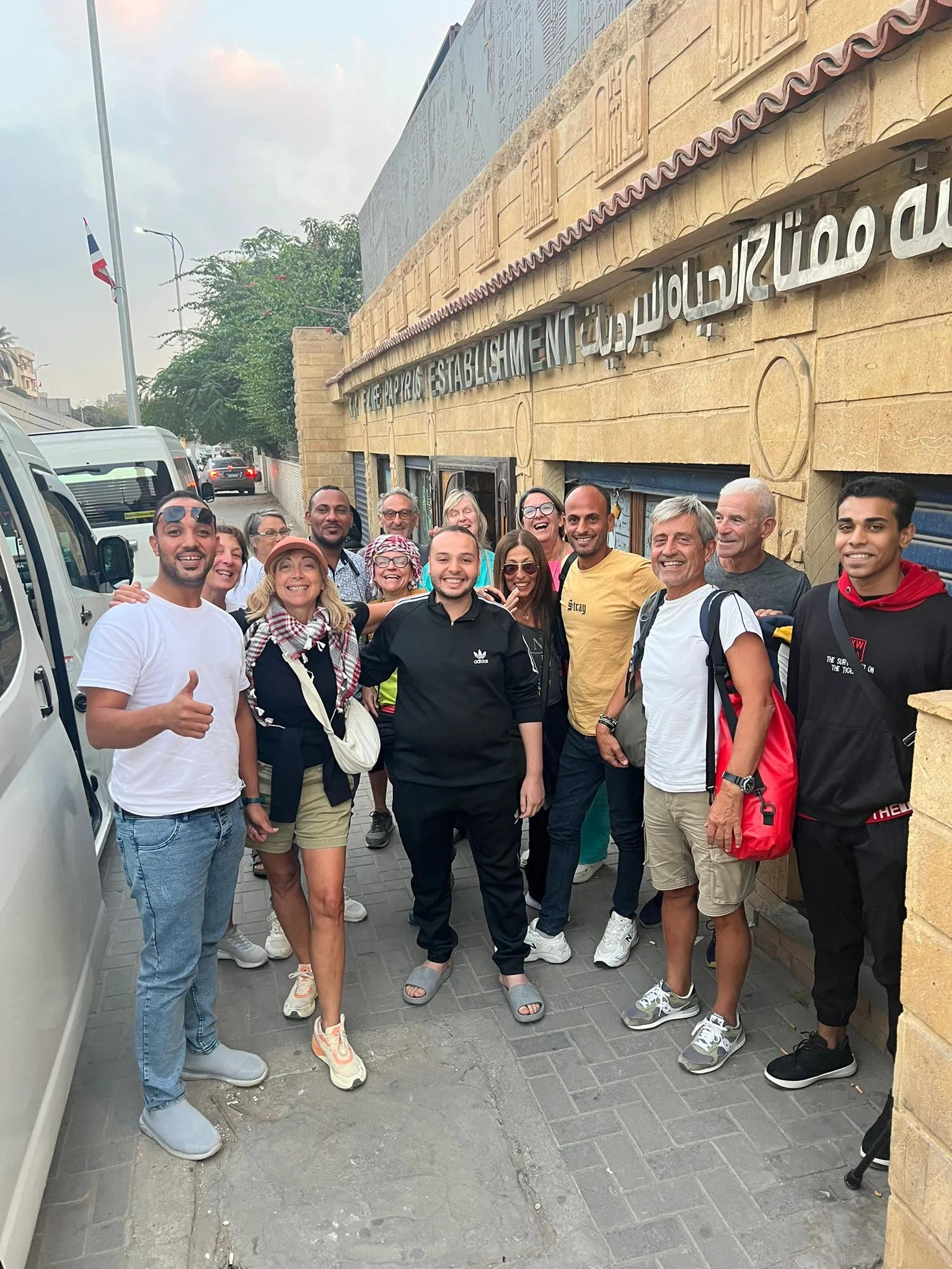 Visitatori all’oasi in Egitto